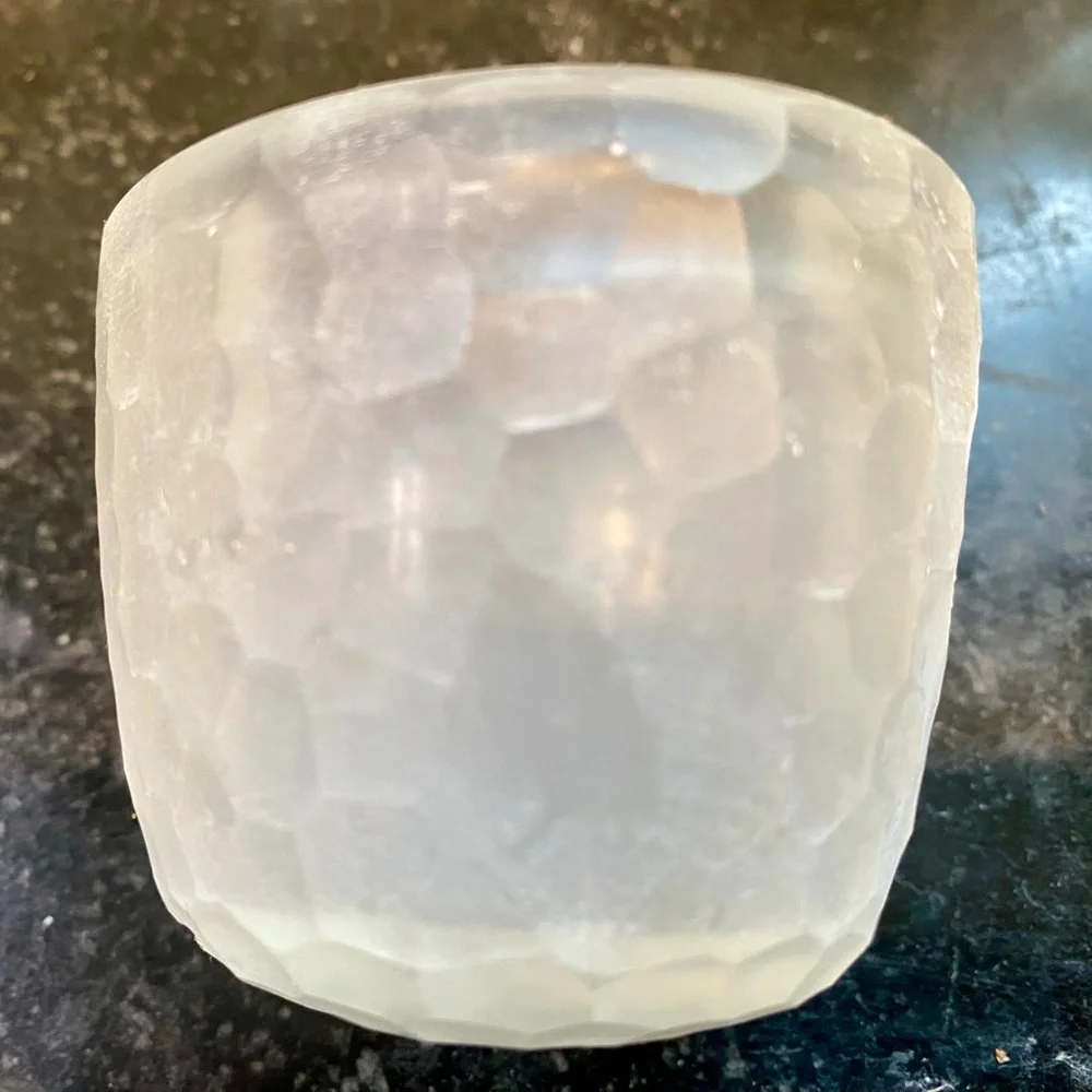 Set of 6 Frosted Tea Light Candle Holders